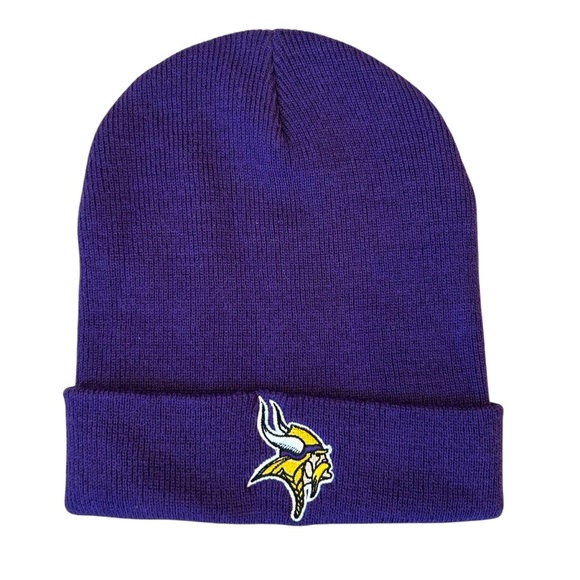 NFL Minnesota Vikings Purple Beanie Adult One Size - Picture 1 of 4